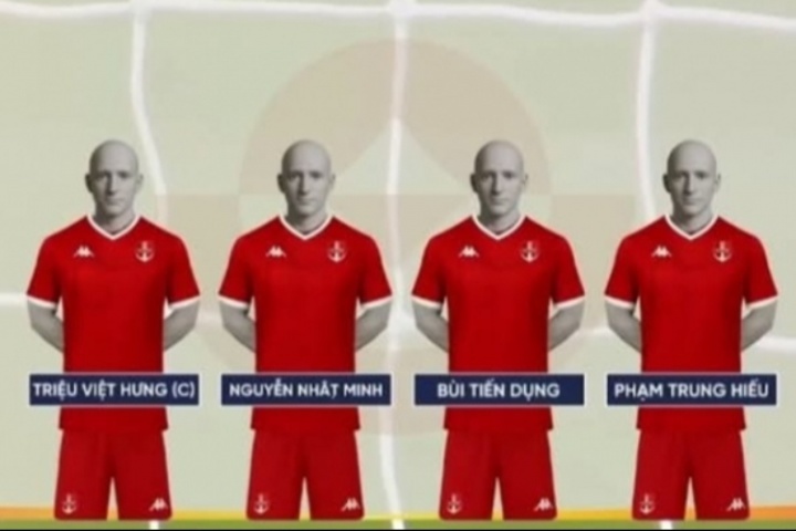 難繃！越南V1聯(lián)賽更換出場動畫但沒拍好動態(tài)照，轉播顯示全是假人