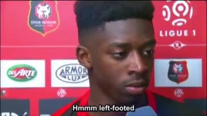 兌現(xiàn)天賦！登貝萊18歲經(jīng)典采訪：我是左腳將，但是右腳射門更好