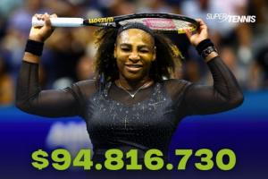 WTA獎金榜：小威9481萬兩倍于第二領(lǐng)跑 李娜1671萬第37鄭欽文81