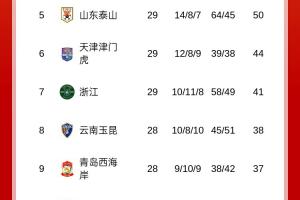 梅州先賽反超！中超積分榜：梅州、海牛積21分，相互戰(zhàn)績(jī)梅州占優(yōu)