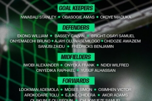 尼日利亞新一期名單：奧斯梅恩、盧克曼、伊沃比、丘庫埃澤在列