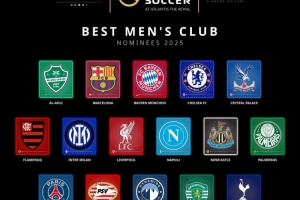 環(huán)足獎2025年最佳男足俱樂部候選：巴黎、切爾西、巴薩、拜仁在列