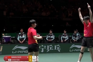 混團(tuán)世界杯：王楚欽/孫穎莎3-0吳晙誠/崔孝珠，國乒3-0領(lǐng)先韓國
